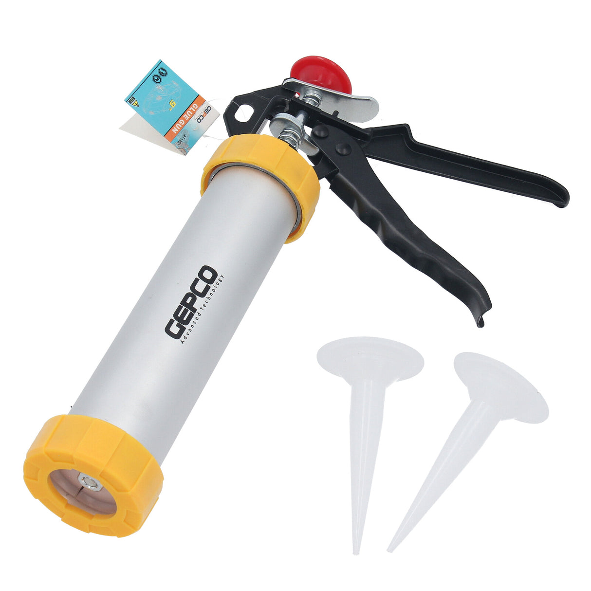 Pistola per giunti, pistola per malta, pistola per silicone, pressa per cartucce da 300+600 ml, siringa per malta