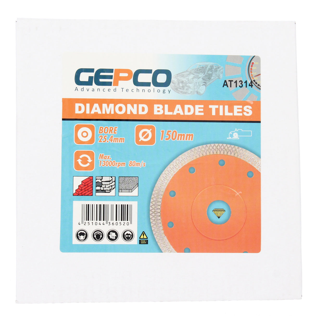 Disco diamantato per taglio piastrelle diametro 115 125 150 180 200 mm