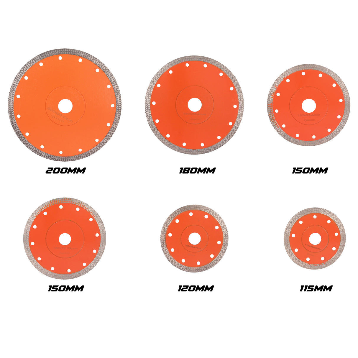 Disco diamantato per taglio piastrelle diametro 115 125 150 180 200 mm