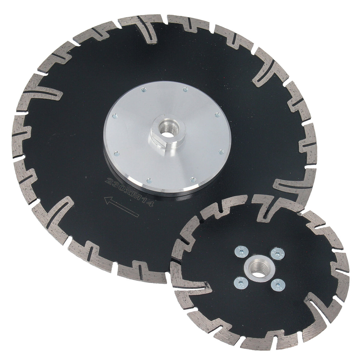 Disco diamantato da taglio 125 / 230 mm Disco diamantato da taglio con flangia M14