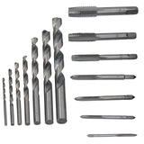 GEPCO set di punte per fori carotaggio punte elicoidali HSS tagliafili M3-M12 14 pezzi
