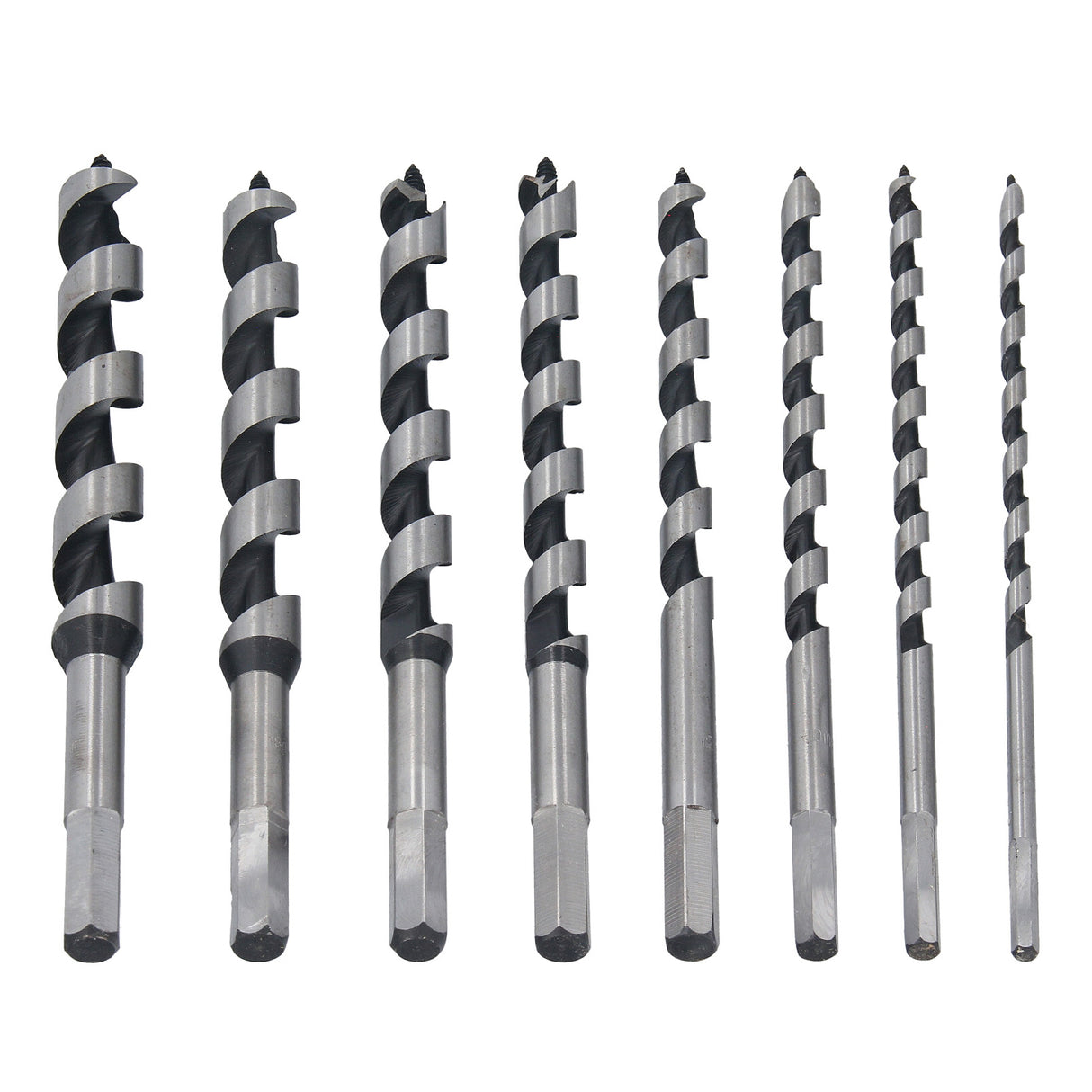 Set di 8 punte per trapano a coclea da 230 mm - punte per legno per travi