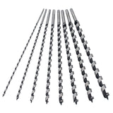 Set da 8 pezzi di punte per trapano a coclea, punte per trapano per legno, punte elicoidali, punte per trapano per travi, punte lunghe da trapano da 460 mm