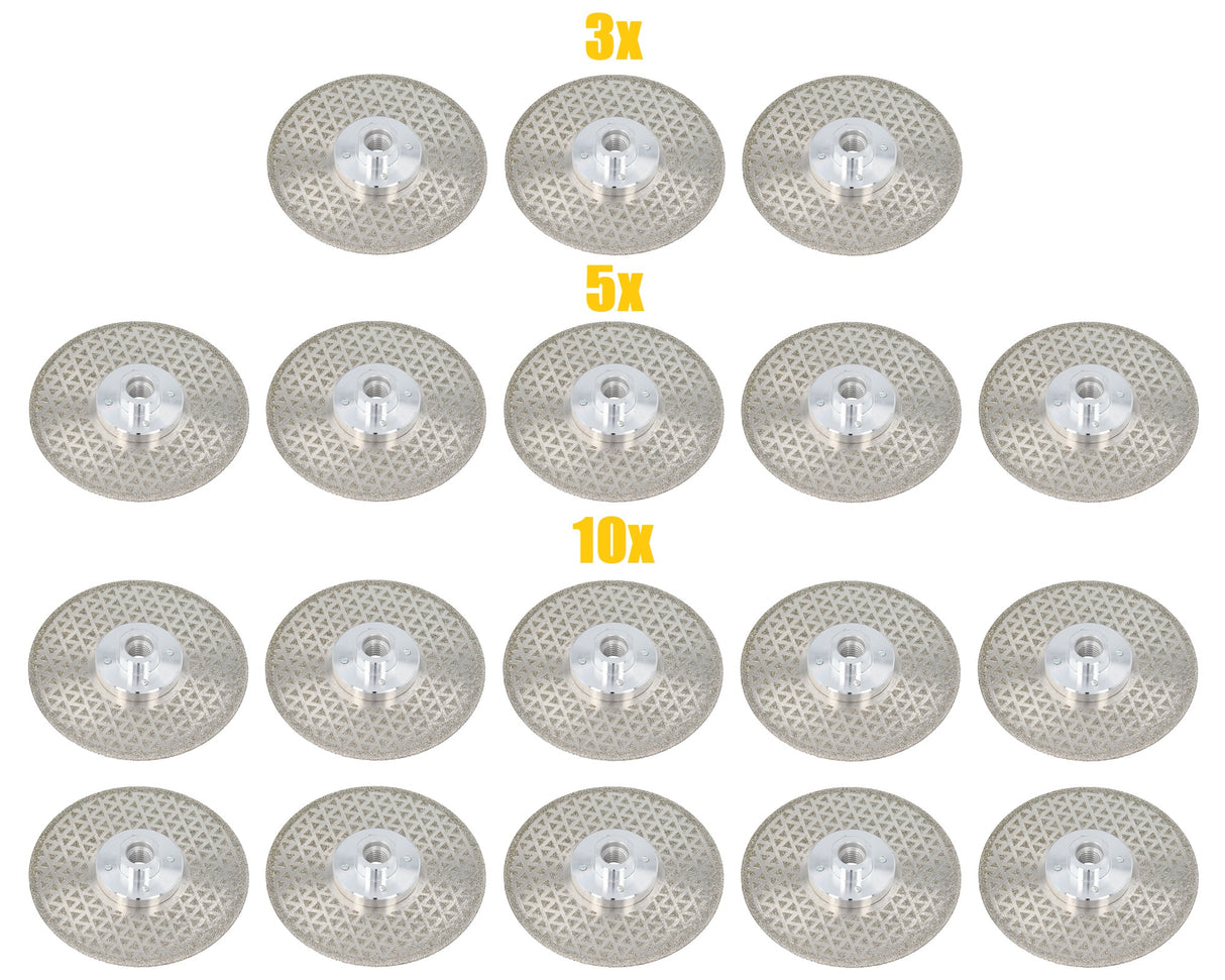 Disco diamantato professionale da taglio 125 mm M14 per pietra naturale calcestruzzo 3/5/10