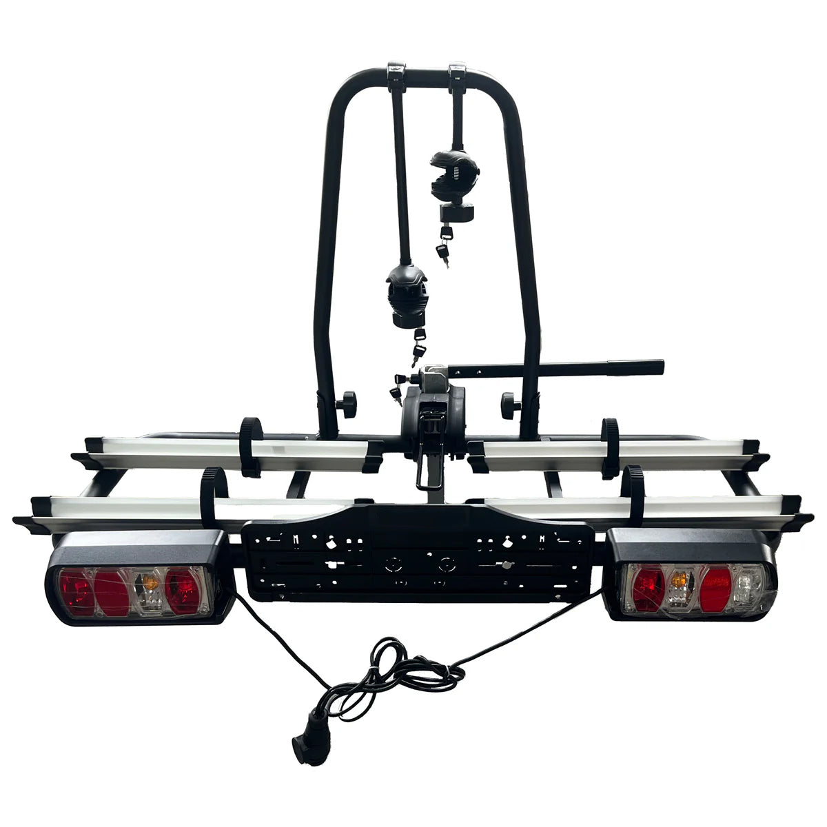 Portabici GEPCO per 2 bici Portabici posteriore per gancio traino per bici elettriche 60 kg