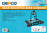 Portabici GEPCO per 4 bici posteriore gancio traino pieghevole 60 kg