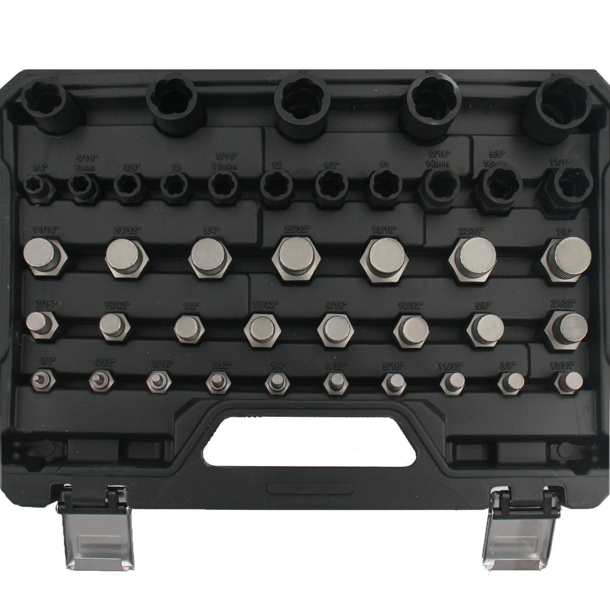 56-tlg. Ausdreher Schraubenausdreher Mutter Entferner Bolzenausdreher Werkzeug