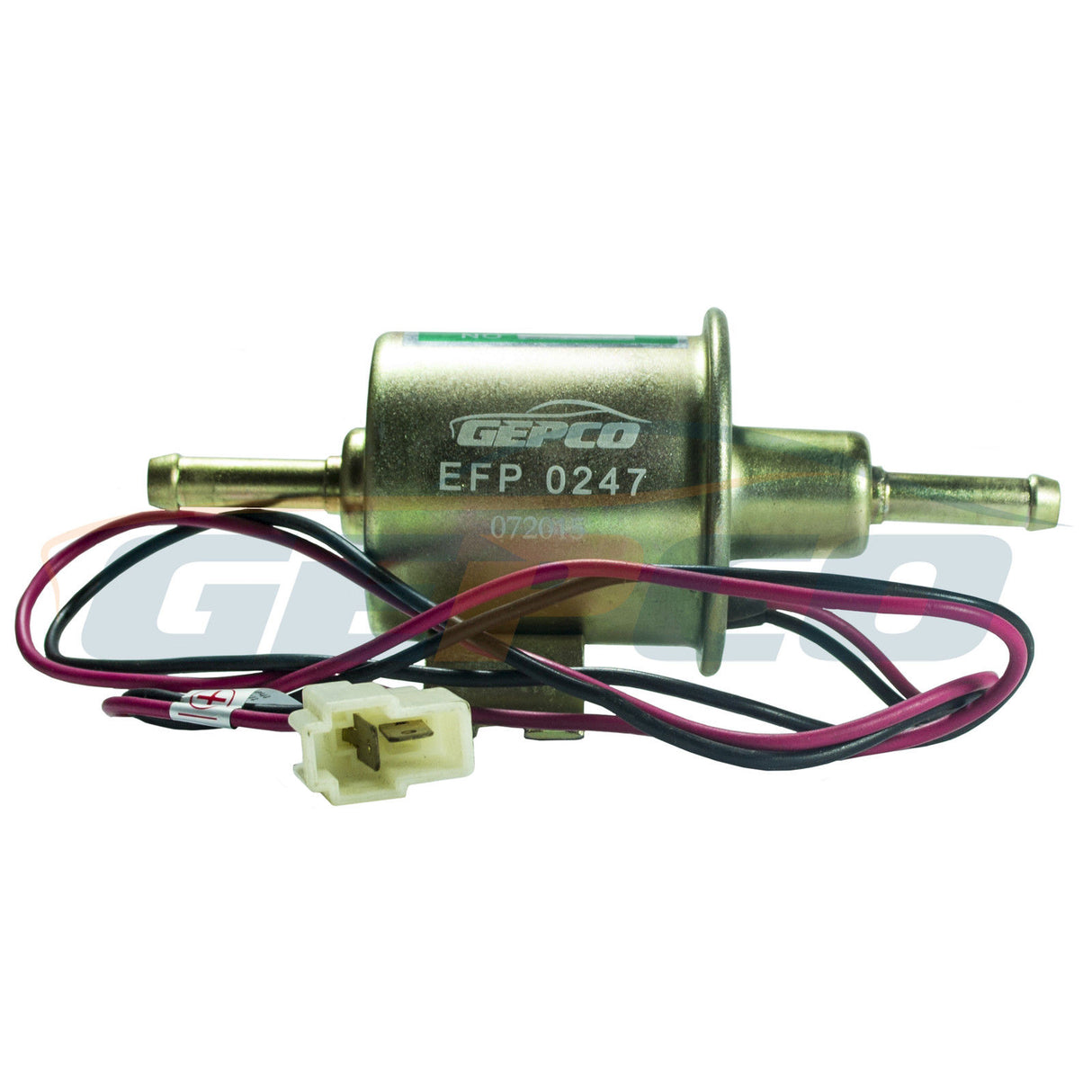 Pompa carburante universale a membrana con filtro D=8mm lunghezza cavo 650 mm