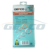 Assortimento da 1200 pezzi di anelli elastici M4-M12, anelli divisi, anelli di piegatura, rondelle elastiche, anelli di bloccaggio, rondelle dentate, assortimento di bloccaggio a vite, scatola di rondelle per il corpo